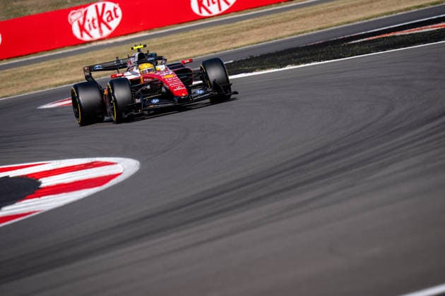 July 3, 2026, Silverstone, Northamptonshire, United Kingdom: Lewis Hamilton (GBR) (Scuderia Ferrari HP) seen during the sprint qualifying of the Formula 1 Pirelli British Grand Prix 2026 at the Silverstone Circuit. Silverstone United Kingdom - ZUMAs197 20260703_aaa_s197_077 Copyright: xLucaxMartinix