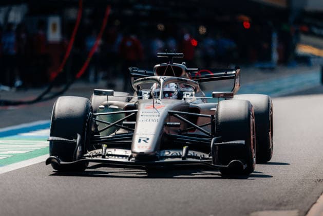 Formula 1 Pirelli British Grand Prix 2026 Nico Huelkenberg (Audi Revolut F1 Team, 27) in the pitlane during FP1 on sprint quali day at the British GP 2026 03 07 2026
