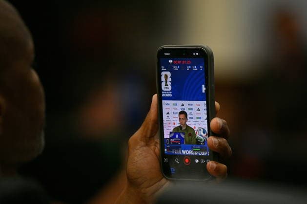 FIFA World Cup, WM, Weltmeisterschaft, Fussball 2026 - Canada press conference, PK, Pressekonferenz Canada player Alistair Johnston attends a press conference, in Houston, USA, 03 July 2026. Canada will face Morocco on 04 July in a 2026 FIFA World Cup Round of 16 match. HOUSTON Texas United States  Copyright: xSAMxWASSONx