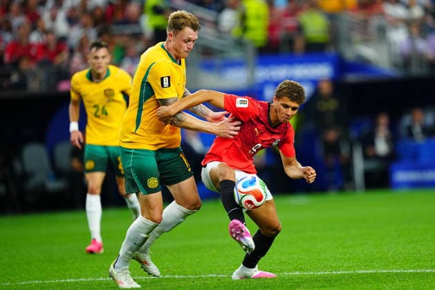 Australia v Egypt - FIFA World Cup, WM, Weltmeisterschaft, Fussball 2026 - Round of 32 ARLINGTON, USA - JULY 03: Hamza Abdelkarim (9) of Egypt in action during the 2026 FIFA World Cup Round of 32 match between Australia and Egypt at Dallas Stadium in Arlington, Texas, United States on July 03, 2026. Evrim Aydin Anadolu Texas United States. Editorial use only. Please get in touch for any other usage.  Copyright: x2026xAnadoluxEvrimxAydinx