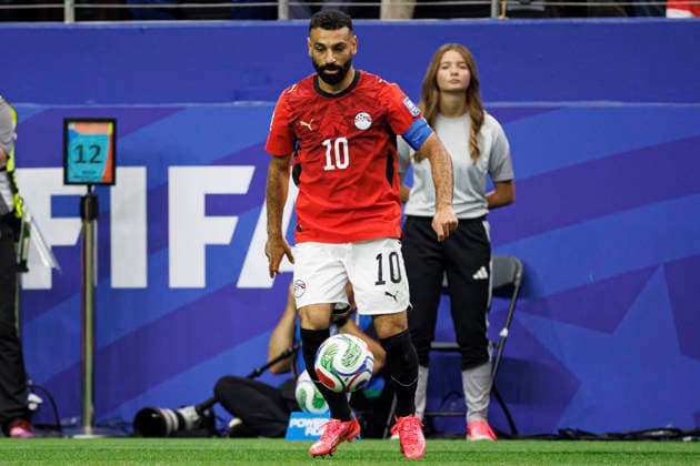 Mohamed Salah seen during FIFA World Cup, WM, Weltmeisterschaft, Fussball 2026 game between national teams of Australia and Egypt (Grzegorz Wajda Ball Raw Images) Arlington Dallas Stadium USA Copyright: xGrzegorzxWajdax grzegorzwajda_australia_egypt_2526_6-27