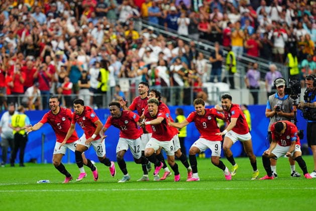Australia v Egypt - FIFA World Cup, WM, Weltmeisterschaft, Fussball 2026 - Round of 32 ARLINGTON, USA - JULY 03: Players of Egypt celebrate after winning at the shoot-out of the 2026 FIFA World Cup Round of 32 match between Australia and Egypt at Dallas Stadium in Arlington, Texas, United States on July 03, 2026. Evrim Aydin Anadolu Texas United States. Editorial use only. Please get in touch for any other usage.  Copyright: x2026xAnadoluxEvrimxAydinx