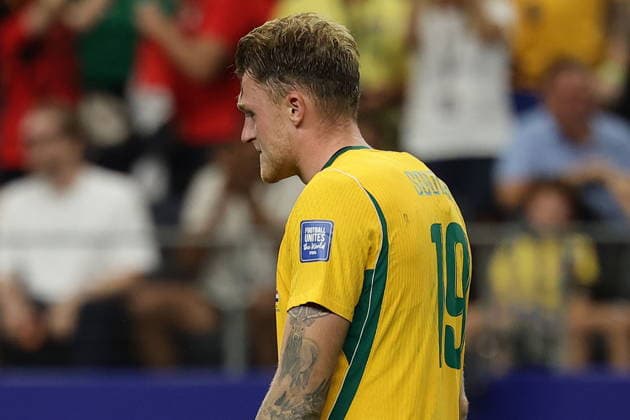 FIFA World Cup, WM, Weltmeisterschaft, Fussball 2026 - Round of 32 - Australia vs Egypt Harry Souttar of Australia reacts after missing to score in the penalty shootout of the FIFA World Cup 2026 Round of 32 match Australia against Egypt, in Dallas, USA, 03 July 2026. DALLAS United States  Copyright: xCHRISTOPHERxNEUNDORFx