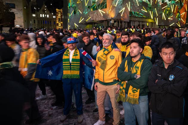 Football, 2026 FIFA World Cup, Australia v Egypt, public viewing in Melbourne