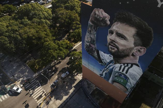 Murals across Buenos Aires depict football legends Diego Maradona and Messi BUENOS AIRES, ARGENTINA – JULY 3: A mural depicting football legend Lionel Messi is seen in Buenos Aires, Argentina, on July 3, 2026. Buenos Aires is home to dozens of murals depicting football legends Lionel Messi and Diego Maradona, turning the city s streets into an open-air gallery. Neighborhoods including La Paternal, San Telmo, Palermo, La Boca, and Villa del Parque feature vibrant street art paying tribute to Argentina s two greatest football icons. The city s football culture also extends beyond the murals, with fans dressed as Messi and Maradona and shops displaying merchandise dedicated to both players. Matias Baglietto Anadolu Buenos Aires Argentina. Editorial use only. Please get in touch for any other usage.  Copyright: x2026xAnadoluxMatiasxBagliettox