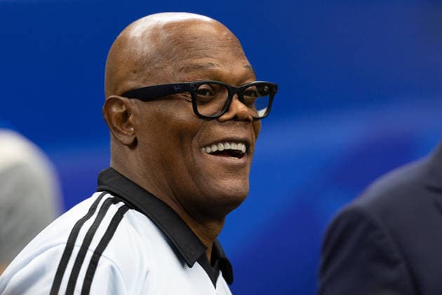 July 3, 2026, Arlington, Texas, USA: American actor SAMUEL L JACKSON attends the 2026 FIFA World Cup, WM, Weltmeisterschaft, Fussball round of 32 match between Egypt and Australia at Dallas Stadium in Arlington, Texas. World Cup 2026: Round Of 32: Egypt Vs. Australia  - ZUMAh193 20260703_zsp_h193_040 Copyright: xDanielxMcGregor-Huyerx