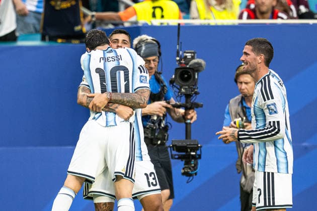 260704 Lionel Messi of Argentina celebrates after scoring 1-0 during the FIFA World Cup, WM, Weltmeisterschaft, Fussball 2026 round of 32 football match between Argentina and Cabo Verde on July 4, 2026 in Miami. Photo: Jon Olav Nesvold BILDBYRAN COP 217 JE0139 fotboll football soccer fotball vm fotbolls-vm fotball-vm fotbolls-vm 2026 fifa world cup 2026 sextondelsfinal round of 32 23 bbeng jubel *** July 4, 2026: Lionel Messi of Argentina celebrates after scoring 1-0 during the FIFA World Cup 2026 Round of 32 soccer match between Argentina and Cape Verde on July 4, 2026 in Miami. Photo by Jon Olav Nesvold. BILDBYRAN COP 217 JE0139 soccer football fotball World Cup soccer World Cup 2026 FIFA World Cup 2026 Round of 32 23 bbeng celebration  Copyright: JONxOLAVxNESVOLD BB260704JE047