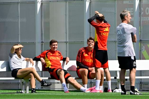 Belgian national football team - FIFA World Cup, WM, Weltmeisterschaft, Fussball 2026 - media activities 03 07 2026 RENTON, UNITED STATES OF AMERICA - JULY 03 : Vanaken Hans midfielder of Belgium, De Ketelaere Charles midfielder of Belgium pictured during a training session of the Belgian national football team during the FIFA World Cup 2026 on July 3, 2026 in Renton, United States of America, 03 07 2026 Renton United States of America  Copyright: xJanxDexMeuleneirx