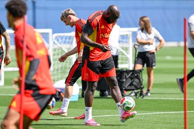 Belgian national football team - FIFA World Cup, WM, Weltmeisterschaft, Fussball 2026 - media activities 03 07 2026 RENTON, UNITED STATES OF AMERICA - JULY 03 : Lukaku Romelu forward of Belgium pictured during a training session of the Belgian national football team during the FIFA World Cup 2026 on July 3, 2026 in Renton, United States of America, 03 07 2026 Renton United States of America  Copyright: xNicoxVereeckenx