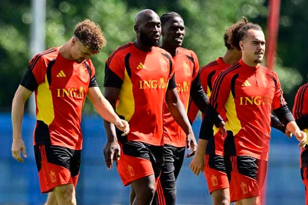 Belgian national football team - FIFA World Cup, WM, Weltmeisterschaft, Fussball 2026 - media activities 03 07 2026 RENTON, UNITED STATES OF AMERICA - JULY 03 : Theate Arthur defender of Belgium, Onana Amadou midfielder of Belgium, Lukaku Romelu forward of Belgium, Meunier Thomas defender of Belgium pictured during a training session of the Belgian national football team during the FIFA World Cup 2026 on July 3, 2026 in Renton, United States of America, 03 07 2026 Renton United States of America  Copyright: xJanxDexMeuleneirx