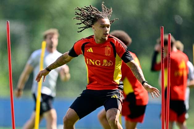 Belgian national football team - FIFA World Cup, WM, Weltmeisterschaft, Fussball 2026 - media activities 03 07 2026 RENTON, UNITED STATES OF AMERICA - JULY 03 : Moreira Da Silva Diego defender of Belgium pictured during a training session of the Belgian national football team during the FIFA World Cup 2026 on July 3, 2026 in Renton, United States of America, 03 07 2026 Renton United States of America  Copyright: xJanxDexMeuleneirx