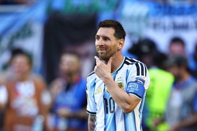 FIFA World Cup, WM, Weltmeisterschaft, Fussball 2026: Argentina v Cape Verde MIAMI, USA - 3rd July 2026: Lionel Messi of Argentina reacts during the FIFA World Cup 2026 Round of 32 match between Argentina and Cape Verde at Miami Stadium Miami Miami Stadium United States of America Copyright: xCraigxMercerx xPeakxActionxPhotosx