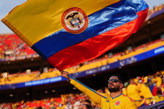 Colombia v Ghana - FIFA World Cup, WM, Weltmeisterschaft, Fussball 2026 - Round of 32 KANSAS CITY, UNITED STATES - JULY 3: Fans gather prior the 2026 FIFA World Cup Round of 32 match between Colombia and Ghana at Arrowhead Stadium (Kansas City Stadium) in Kansas City, Missouri, United States on July 3, 2026. Hakan Akgun Anadolu Missouri United States. Editorial use only. Please get in touch for any other usage.  Copyright: x2026xAnadoluxHakanxAkgunx
