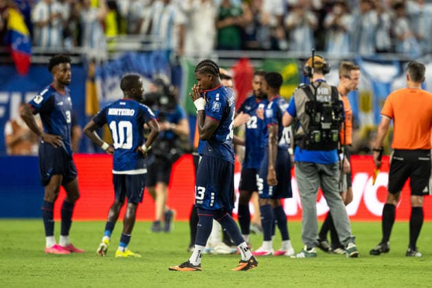 260704 Sidny Lopes Cabral of Cabo Verde looks dejected after the FIFA World Cup, WM, Weltmeisterschaft, Fussball 2026 round of 32 football match between Argentina and Cabo Verde on July 4, 2026 in Miami. Photo: Jon Olav Nesvold BILDBYRAN COP 217 JE0139 fotboll football soccer fotball vm fotbolls-vm fotball-vm fotbolls-vm 2026 fifa world cup 2026 sextondelsfinal round of 32 23 bbeng depp *** July 4, 2026: Sidny Lopes Cabral of Cape Verde looks dejected after the 2026 FIFA World Cup Round of 32 soccer match between Argentina and Cape Verde on July 4, 2026 in Miami. Photo by Jon Olav Nesvold. BILDBYRAN COP 217 JE0139 soccer football fotball World Cup soccer World Cup 2026 FIFA World Cup 2026 round of 32 23 bbeng depp  Copyright: JONxOLAVxNESVOLD BB260704JE134