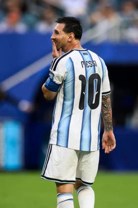 Argentina v Cabo Verde - FIFA World Cup, WM, Weltmeisterschaft, Fussball 2026 Lionel Messi of Argentina reacts during the FIFA World Cup 2026 round of 32 football match between Argentina and Cabo Verde. Miami Gardens United States Copyright: xNicolòxCampox