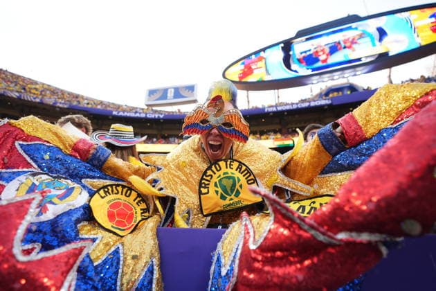 Colombia v Ghana - FIFA World Cup, WM, Weltmeisterschaft, Fussball 2026 - Round of 32 KANSAS CITY, UNITED STATES - JULY 3: Fans gather prior the 2026 FIFA World Cup Round of 32 match between Colombia and Ghana at Arrowhead Stadium (Kansas City Stadium) in Kansas City, Missouri, United States on July 3, 2026. Hakan Akgun Anadolu Missouri United States. Editorial use only. Please get in touch for any other usage.  Copyright: x2026xAnadoluxHakanxAkgunx