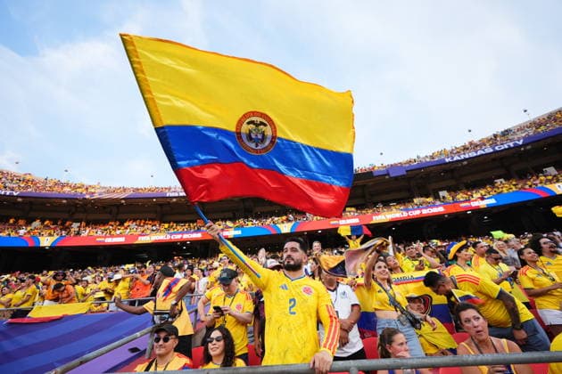 Colombia v Ghana - FIFA World Cup, WM, Weltmeisterschaft, Fussball 2026 - Round of 32 KANSAS CITY, UNITED STATES - JULY 3: Fans gather prior the 2026 FIFA World Cup Round of 32 match between Colombia and Ghana at Arrowhead Stadium (Kansas City Stadium) in Kansas City, Missouri, United States on July 3, 2026. Hakan Akgun Anadolu Missouri United States. Editorial use only. Please get in touch for any other usage.  Copyright: x2026xAnadoluxHakanxAkgunx
