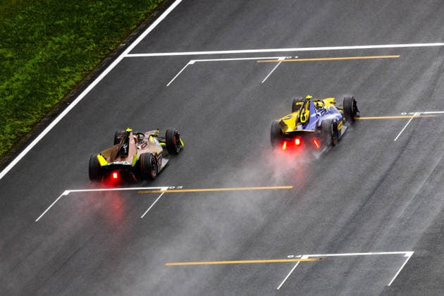 2026 FORMULA E SHANGHAI ePRIX 03 MARTI Pepe (spa), Cupra Kiro, Porsche 99X Electric WCG3, action 11 DI GRASSI Lucas (bra), Lola Yamaha ABT Formula E Team, Lola T002, action during the Shanghai ePrix, 12th and 13th round of the 2025-26 ABB FIA Formula E World Championship, WM, Weltmeisterschaft on the Shanghai International Circuit from July 3 to 5, 2026 in Shanghai, China - ShanghaiChina  Copyright: xDamienxDoumerguex