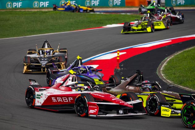 2026 FORMULA E SHANGHAI ePRIX 01 ROWLAND Oliver (gbr), Nissan Formula E Team, Nissan e-4ORCE 05, action during the Shanghai ePrix, 12th and 13th round of the 2025-26 ABB FIA Formula E World Championship, WM, Weltmeisterschaft on the Shanghai International Circuit from July 3 to 5, 2026 in Shanghai, China - ShanghaiChina  Copyright: xJULIENxDELFOSSEx