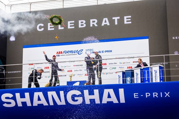 2026 FORMULA E SHANGHAI ePRIX WEHRLEIN Pascal (ger), Porsche Formula E Team, Porsche 99X Electric, DA COSTA Antonio Felix (prt), Jaguar TCS Racing, Jaguar I-Type 7, DENNIS Jake (gbr), Andretti Formula E, Porsche 99X Electric, portrait during the Shanghai ePrix, 12th and 13th round of the 2025-26 ABB FIA Formula E World Championship, WM, Weltmeisterschaft on the Shanghai International Circuit from July 3 to 5, 2026 in Shanghai, China - ShanghaiChina  Copyright: xBastienxRouxx