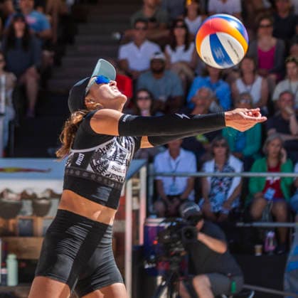 July 4, 2026, Gstaad, Bern, Switzerland: Gstaad Switzerland, 07 04 2026: MEGAN RICE of USA is in action during Swatch Beach Pro Gstaad 2026, Swatch Beach Pro Gstaad 2026 took place in the famous ski resort and which organizes events like the EFG Swiss Open Gstaad ATP, Tennis Herren 250 and the Polo Gold Club Gstaad 2024 and took place at Roy Emerson Arena in Gstaad. Gstaad Switzerland - ZUMAd206 20260704_zip_d206_020 Copyright: xEricxDubostx