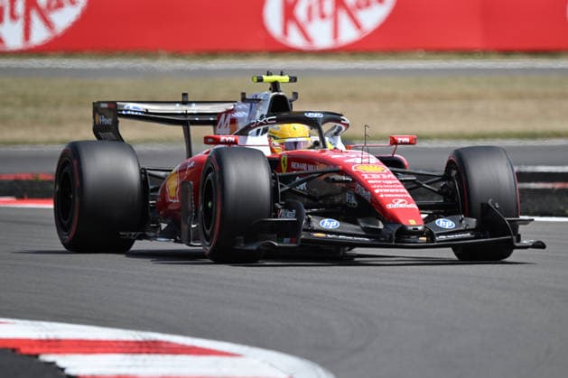 RECORD DATE NOT STATED 3rd July 2026; Silverstone Circuit, Northamptonshire, England; FIA Formula 1 2026 British F1 Grand Prix; Free Practice and Sprint Qualifying Day; Lewis Hamilton of Ferrari during the first free practice session (P1) SimonxWest