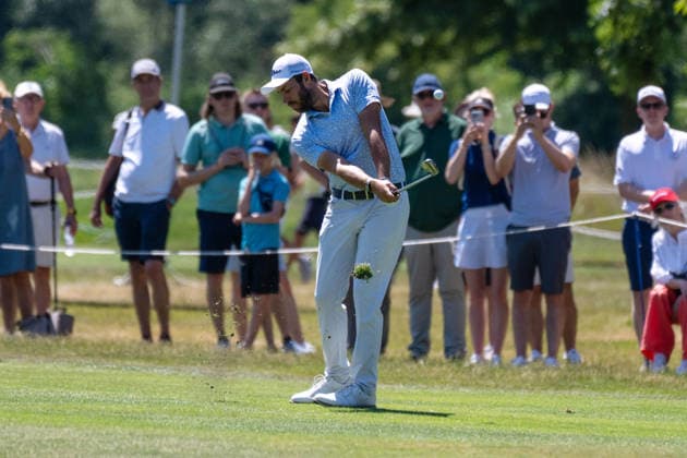 Thomas Rosenmueller (GER). xettx, Deutschland, Muenchen, 04.07.2026, Golf, 37. BMW International Open, 2026, Round 3, DP World Tour, Golfclub Muenchen Eichenried *** Thomas Rosenmueller GER xettx, Germany, Munich, July 4, 2026, Golf, 37th BMW International Open, 2026, Round 3, DP World Tour, Munich Eichenried Golf Club