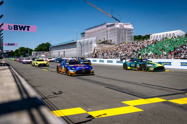 DTM, 7. + 8. Rennen Norisring 2026 80 Mercedes-AMG GT3 EVO, Winward Racing: Maro Engel, 7 Aston Martin Vantage AMR GT3 EVO, Comtoyou Racing: Nicki Thiim - picture by Gruppe C Photography Nürnberg Norisring Bayern Germany Copyright: xGruppexCxPhotographyx