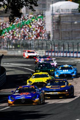 DTM, 7. + 8. Rennen Norisring 2026 80 Mercedes-AMG GT3 EVO, Winward Racing: Maro Engel, 36 Ford Mustang GT3, HRT Ford Racing: Arjun Maini - picture by Gruppe C Photography Nürnberg Norisring Bayern Germany Copyright: xGruppexCxPhotographyx