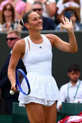 Marta Kostyuk celebrates victory in her third round match Wimbledon Tennis Championships, Day 6, The All England Lawn Tennis and Croquet Club, London, UK - 04 Jul 2026London The All England Lawn Tennis and United Kingdom  Copyright: xJamesxMarsh Shutterstockx 16975551s