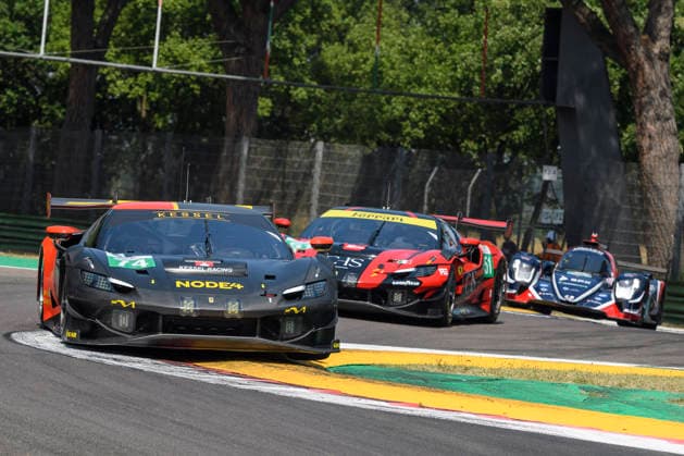 July 4, 2026, Imola, Bologna, Italy: KESSEL RACING 74 (GILBERT, RUEDA, LEROUX) at turn 15 during the Free Practice session of the 2026 ELMS 4 Hours of Imola at Enzo and Dino Ferrari circuit in Imola (Bologna, Italy), 4th round of European Le Mans Series 2026 season..Credit: ZUMA Press Motorsports 2026: ELMS 4 Hours Of Imola: FP  - ZUMAr158 20260704_aap_r158_018 Copyright: xRiccardoxRighettix
