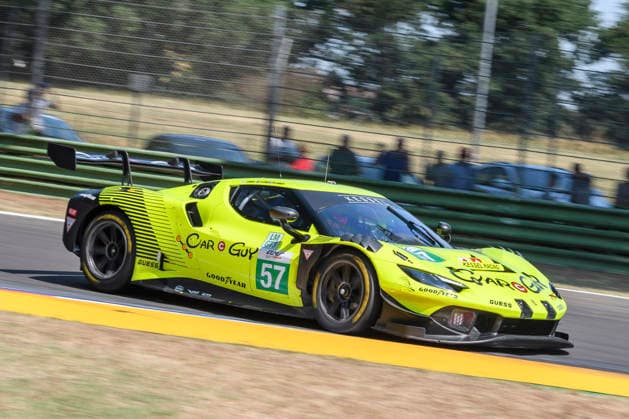 July 4, 2026, Imola, Bologna, Italy: KESSEL RACING 57 (KIMURA, JAUBERT, SERRA) at turn 14 during the Free Practice session of the 2026 ELMS 4 Hours of Imola at Enzo and Dino Ferrari circuit in Imola (Bologna, Italy), 4th round of European Le Mans Series 2026 season..Credit: ZUMA Press Motorsports 2026: ELMS 4 Hours Of Imola: FP  - ZUMAr158 20260704_aap_r158_027 Copyright: xRiccardoxRighettix