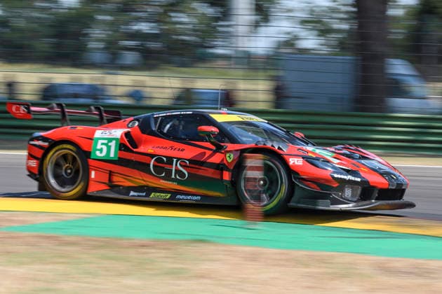 July 4, 2026, Imola, Bologna, Italy: AF CORSE 51 (SAMANI, LAURSEN, RIGON) at turn 14 during the Free Practice session of the 2026 ELMS 4 Hours of Imola at Enzo and Dino Ferrari circuit in Imola (Bologna, Italy), 4th round of European Le Mans Series 2026 season..Credit: ZUMA Press Motorsports 2026: ELMS 4 Hours Of Imola: FP  - ZUMAr158 20260704_aap_r158_030 Copyright: xRiccardoxRighettix