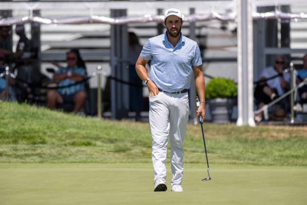 Thomas Rosenmueller (GER). xettx, Deutschland, Muenchen, 04.07.2026, Golf, 37. BMW International Open, 2026, Round 3, DP World Tour, Golfclub Muenchen Eichenried *** Thomas Rosenmueller GER xettx, Germany, Munich, July 4, 2026, Golf, 37th BMW International Open, 2026, Round 3, DP World Tour, Munich Eichenried Golf Club