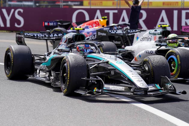 FORMULA ONE BRITISH GRAND PRIX 2026 Kimi Antonelli 12 (ITA) Mercedes in parc ferme after winning the Sprint Race during the Formula 1 Pirelli British Grand Prix 2026, 9th round of the 2026 Formula 1 World Championship, WM, Weltmeisterschaft from 3rd - 5th July, 2026 at the Silverstone Circuit, Silverstone, England. Credit: Robbie Hoad Every Second Media Editorial use only. All images are copyright Every Second Media Limited. No images may be reproduced without prior permission. Copyright: xIMAGO EveryxSecondxMediax ESM-2060-0285 RobbiexHoadx xEveryxSecondxMediax