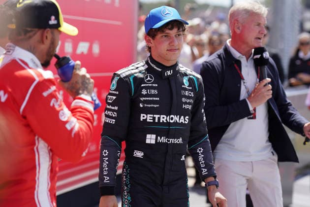 FORMULA ONE BRITISH GRAND PRIX 2026 Kimi Antonelli 12 (ITA) Mercedes in parc ferme after winning the Sprint Race during the Formula 1 Pirelli British Grand Prix 2026, 9th round of the 2026 Formula 1 World Championship, WM, Weltmeisterschaft from 3rd - 5th July, 2026 at the Silverstone Circuit, Silverstone, England. Credit: Robbie Hoad Every Second Media Editorial use only. All images are copyright Every Second Media Limited. No images may be reproduced without prior permission. Copyright: xIMAGO EveryxSecondxMediax ESM-2060-0320 RobbiexHoadx xEveryxSecondxMediax