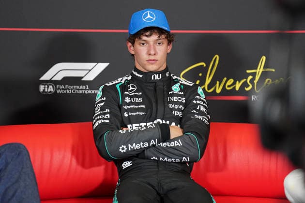 FORMULA ONE BRITISH GRAND PRIX 2026 Kimi Antonelli 12 (ITA) Mercedes in the Post Sprint Race press conference, PK, Pressekonferenz during the Formula 1 Pirelli British Grand Prix 2026, 9th round of the 2026 Formula 1 World Championship, WM, Weltmeisterschaft from 3rd - 5th July, 2026 at the Silverstone Circuit, Silverstone, England. Credit: Robbie Hoad Every Second Media Editorial use only. All images are copyright Every Second Media Limited. No images may be reproduced without prior permission. Copyright: xIMAGO EveryxSecondxMediax ESM-2060-0322 RobbiexHoadx xEveryxSecondxMediax
