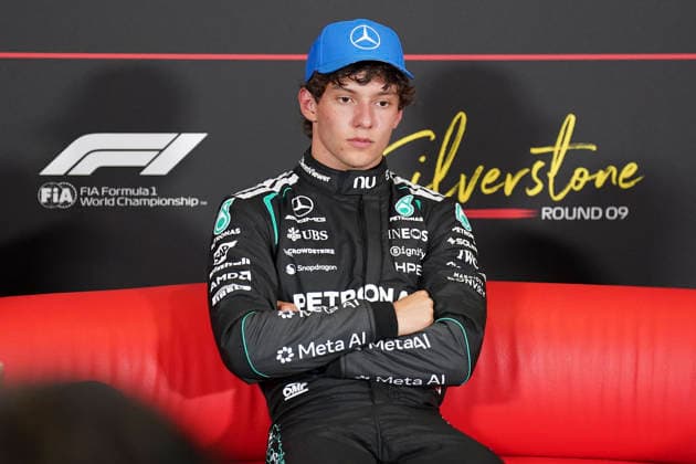 FORMULA ONE BRITISH GRAND PRIX 2026 Kimi Antonelli 12 (ITA) Mercedes in the Post Sprint Race press conference, PK, Pressekonferenz during the Formula 1 Pirelli British Grand Prix 2026, 9th round of the 2026 Formula 1 World Championship, WM, Weltmeisterschaft from 3rd - 5th July, 2026 at the Silverstone Circuit, Silverstone, England. Credit: Robbie Hoad Every Second Media Editorial use only. All images are copyright Every Second Media Limited. No images may be reproduced without prior permission. Copyright: xIMAGO EveryxSecondxMediax ESM-2060-0324 RobbiexHoadx xEveryxSecondxMediax