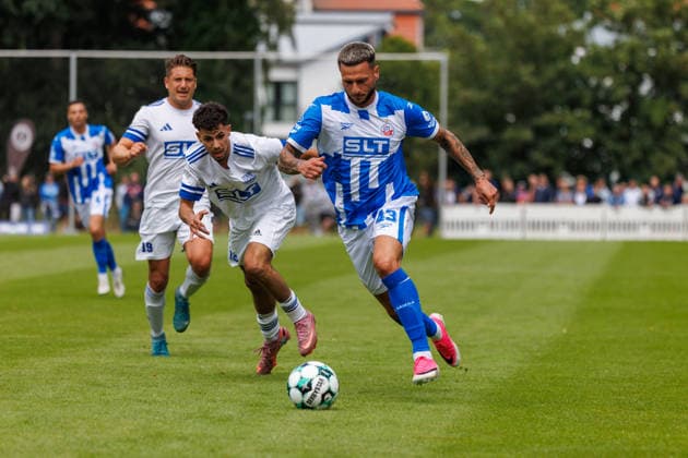 Football, friendly match, FSV Kühlungsborn v Hansa Rostock
