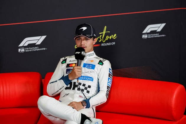 F1 - BRITISH GRAND PRIX 2026 NORRIS Lando (gbr), McLaren F1 Team MCL40, portrait during the Formula 1 British Grand Prix 2026, 9th round of the 2026 Formula One World Championship, WM, Weltmeisterschaft from July 3 to 5, 2026 on the Silverstone Circuit, in Silverstone, United Kingdom - SilverstoneUnited Kingdom  Copyright: xPauloxMariax