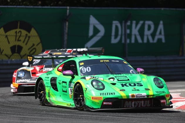 Nürnberg, Deutschland 03. - 05. Juli 2026: DTM - 2026 - Norisring - Samstag Rennen 1 Im Bild: Ricardo Feller (SUI 90) vor Bastian Buus (DEN 29) Norisring Bayern *** Nuremberg, Germany, July 3–5, 2026, DTM 2026, Norisring, Saturday, Race 1. Pictured: Ricardo Feller (SUI) 90 ahead of Bastian Buus (DEN) 29, Norisring, Bavaria Copyright: xFotostandx xFabianxWernerx
