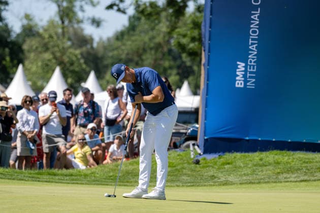 Matti Schmid (GER). xettx, Deutschland, Muenchen, 04.07.2026, Golf, 37. BMW International Open, 2026, Round 3, DP World Tour, Golfclub Muenchen Eichenried *** Matti Schmid GER xettx, Germany, Munich, July 4, 2026, Golf, 37th BMW International Open, 2026, Round 3, DP World Tour, Munich Eichenried Golf Club