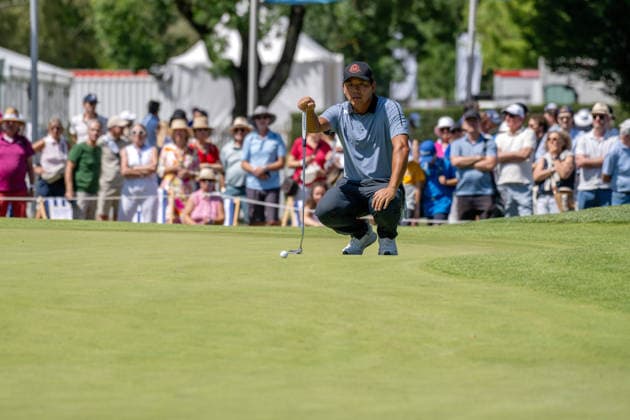 Ashun Wu (CHN). xettx, Deutschland, Muenchen, 04.07.2026, Golf, 37. BMW International Open, 2026, Round 3, DP World Tour, Golfclub Muenchen Eichenried *** Ashun Wu CHN xettx, Germany, Munich, July 4, 2026, Golf, 37th BMW International Open, 2026, Round 3, DP World Tour, Golfclub München Eichenried