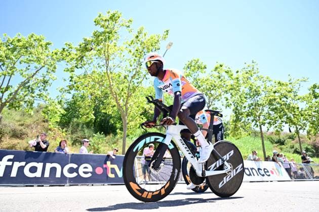 Tour de France 2026 Stage 1 BARCELONA, SPAIN - JULY 04 : Girmay Biniam (ERI) of NSN Cycling Team before the start of the race during stage 1 of the 113rd edition of Tour de France an UCI World Tour 2.UWT Team Time Trial stage for Men Elite of 19 km with start in Barcelona and finish in Barcelona on July 4, 2026 in Barcelona, Spain, 04 07 2026 Barcelona Spain  Copyright: xPeterxDexVoechtx