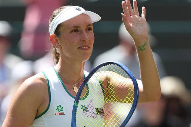 The Championships Wimbledon 2026- DAY 6- 04 07 2026 Great Britain, London, All England Lawn Tennis Club, The Championships Wimbledon 2026 - DAY 6- 04 07 2026 Belgian player Elise Mertens (BEL) pictured during her third round against Elena Rybakina (KAZ) in London , All England Lawn Tennis Club at The Championships Wimbledon 2026 LONDON GREAT BRITAIN  Copyright: xMélaniexJeusettex
