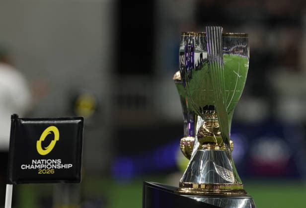 2026 Nations Championship Southern Hemisphere Series, One New Zealand Stadium, Christchurch, New Zealand 4 7 2026 New Zealand All Blacks vs France A view of the Nations Championship 2026 cup ahead of the game A view of the Nations Championship 2026 cup ahead of the game 4 7 2026  Copyright: xx 0S2A3660