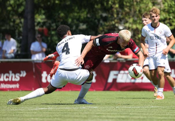 04.07.2026 - Fussball Amateurfussball - Saison 2026 2027 - Testspiel Freundschaftsspiel Vorbereitungsspiel : 1. FC Nürnberg II U23 FCN Club - FC Ingolstadt II - DaMa - xdaxmax - Faris Hapi (4, FC Ingolstadt 2 ) Levin Chiumento (9, 1. FC Nürnberg FCN II ) *** July 4, 2026 Soccer Amateur Soccer 2026–2027 Season Exhibition Match Friendly Match Preseason Match 1 FC Nuremberg II U23 FCN Club FC Ingolstadt II Women s Team xdaxmax Faris Hapi 4, FC Ingolstadt 2 Levin Chiumento 9, 1 FC Nuremberg FCN II