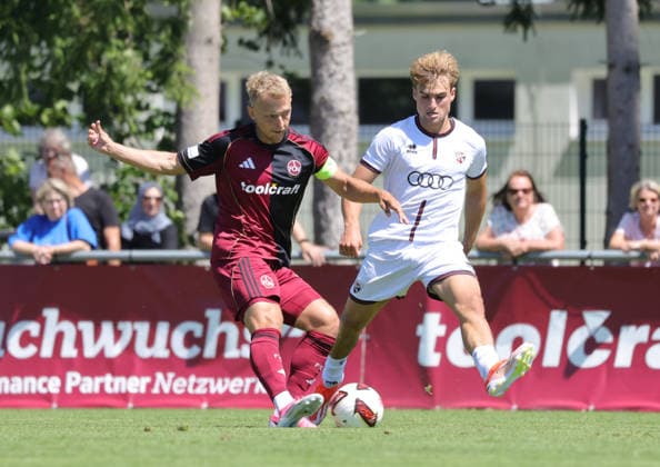 04.07.2026 - Fussball Amateurfussball - Saison 2026 2027 - Testspiel Freundschaftsspiel Vorbereitungsspiel : 1. FC Nürnberg II U23 FCN Club - FC Ingolstadt II - DaMa - xdaxmax - Benedikt Kirsch (10, 1. FC Nürnberg FCN II ) mit Torschuss *** July 4, 2026 Soccer Amateur Soccer 2026–2027 Season Exhibition Match Friendly Match Preseason Match 1. FC Nürnberg II U23 FCN Club FC Ingolstadt II DaMa xdaxmax Benedikt Kirsch 10, 1 FC Nuremberg FCN II with a shot on goal