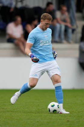 04.07.2026, Stadion, Riddergoar 1, 49824 Laar, GER, Fußball, 3. Liga: Blitzturnier: SV Meppen testet gegen zwei niederländische Clubs, SVM vs FC Emmen, TW Julius Pünt (SV Meppen 44) DFL REGULATIONS PROHIBIT ANY USE OF PHOTOGRAPHS AS IMAGE SEQUENCES AND OR QUASI-VIDEO. 49824 Laar Niedersachsen Deutschland Stadion, Riddergoar 1 *** July 4, 2026, Stadium, Riddergoar 1, 49824 Laar, GER, Soccer, 3rd Division Blitz Tournament: SV Meppen faces two Dutch clubs, SVM vs. FC Emmen, Goalkeeper Julius Pünt, SV Meppen 44. DFL regulations prohibit any use of photographs as image sequences and or quasi-video. 49824 Laar, Lower Saxony, Germany, Stadium, Riddergoar 1