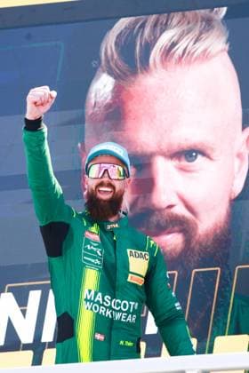 THIIM, Nicki (DK Comtoyou Racing), Aston Martin Vantage GT3, portrait Photo: Hoch Zwei Nürnberg Germany *** THIIM, Nicki DK Comtoyou Racing, Aston Martin Vantage GT3, portrait photo, Hoch Zwei, Nuremberg, Germany